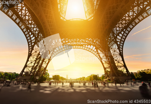 Image of Eiffel Tower inside