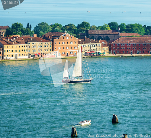 Image of Sailboat in Venice