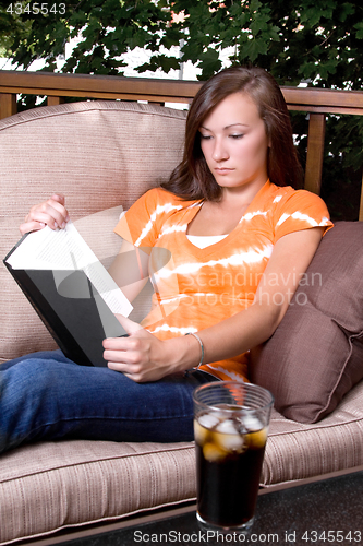 Image of Girl Reading a Book