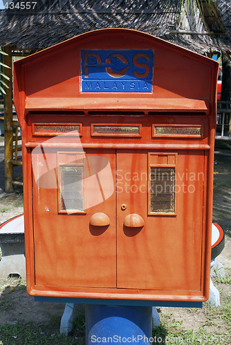 Image of Red mailbox