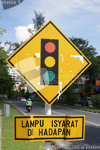 Image of Yellow sign