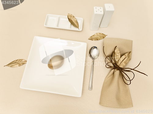 Image of table serving