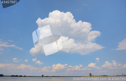 Image of Cloud on blue sky