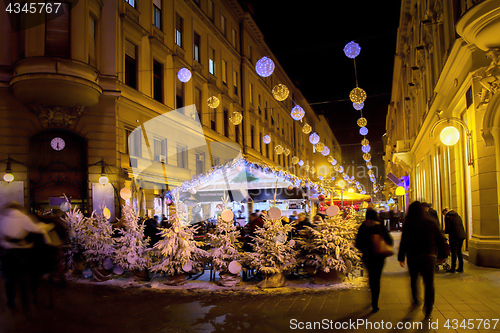 Image of Christmas lights as part of Advent in Zagreb