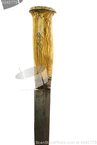 Image of traditional Finnish knife puukko on a white