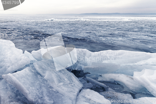 Image of Frozen lake