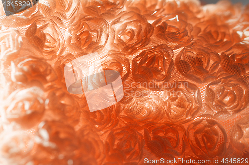 Image of Peach-colored roses material