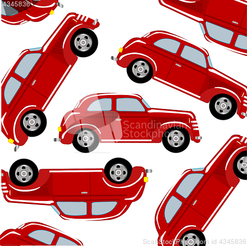 Image of Red car pattern