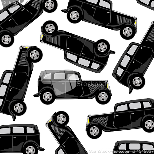 Image of Black car pattern