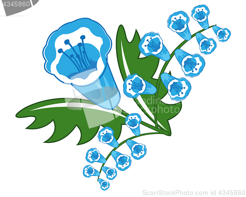 Image of Beautiful blue flower