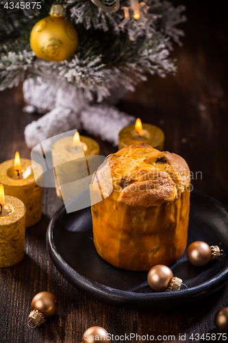 Image of Traditional italian Panettone cake