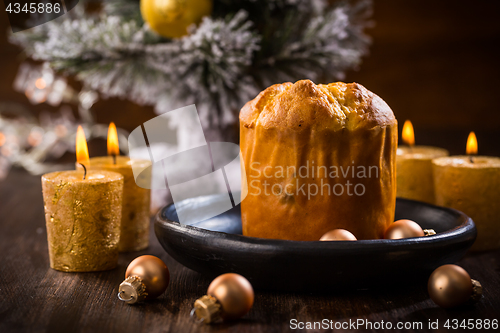 Image of Traditional italian Panettone cake