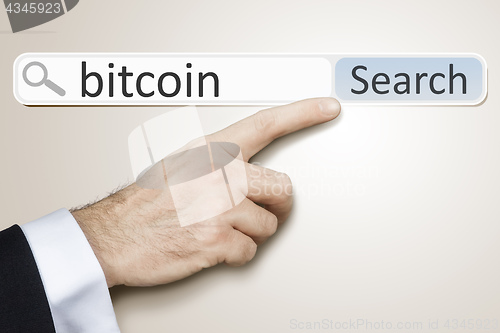 Image of web search for bitcoin