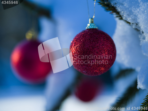 Image of christmas tree ball decoration