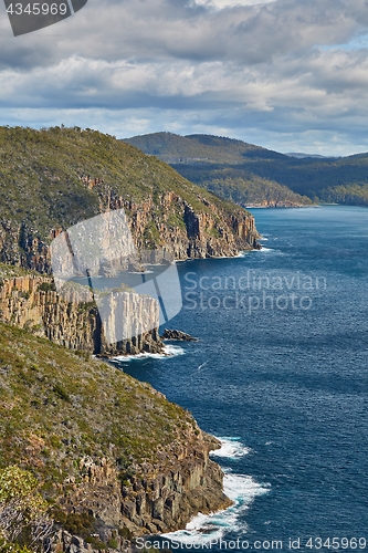 Image of Rugged coastline cliffs