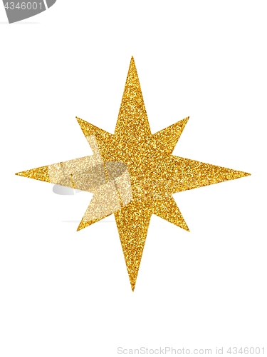 Image of Christmas star on white