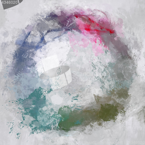 Image of abstract stylish colorful circle