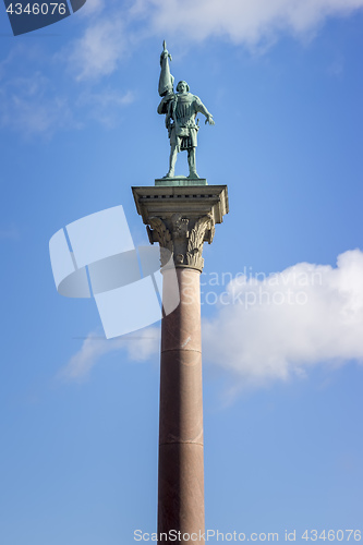 Image of Engelbrekt statue at the city hall of Stockholm