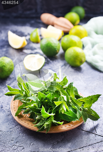 Image of ingredients for mojito