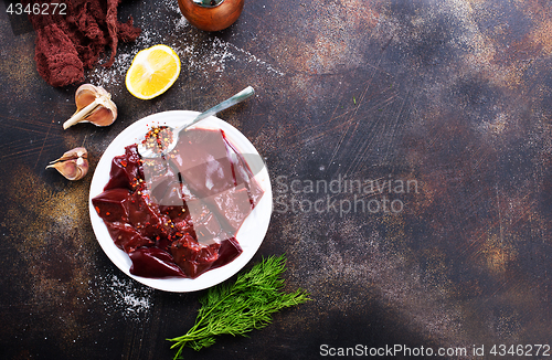 Image of raw liver