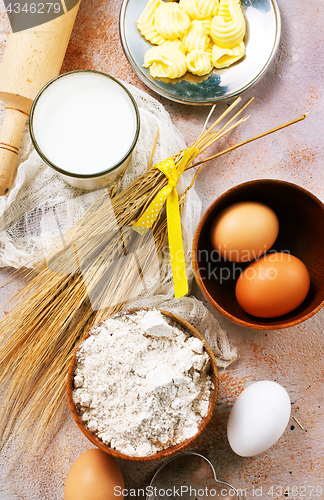 Image of ingredients for baking