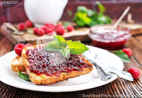 Image of pancakes with jam 