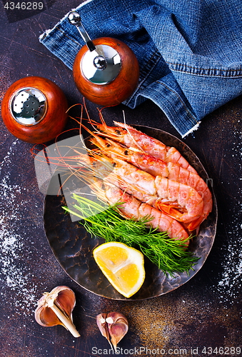 Image of boiled shrimps