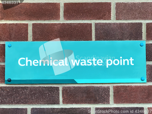Image of Chemical Waste Point Sign