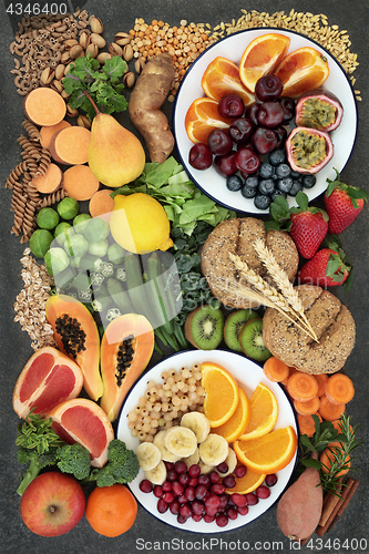 Image of Healthy High Fiber Dietary Food Selection