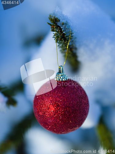 Image of christmas tree ball decoration