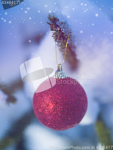 Image of christmas tree ball decoration