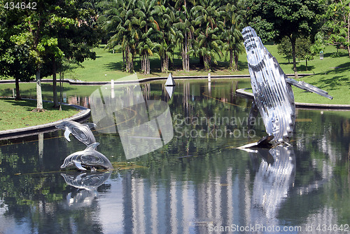 Image of Pool and fountain