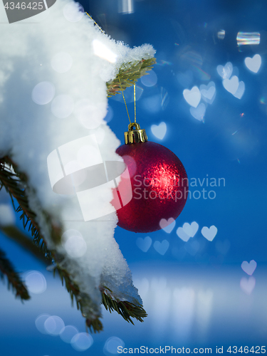 Image of christmas tree ball decoration