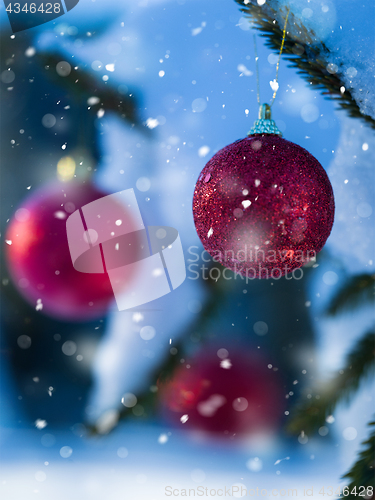 Image of christmas tree ball decoration