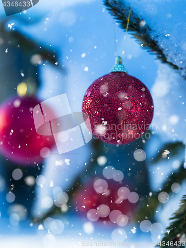 Image of christmas tree ball decoration