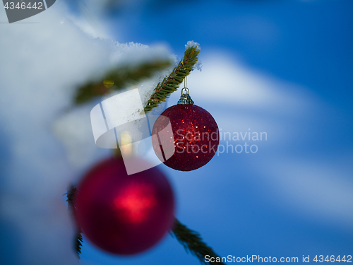 Image of christmas tree ball decoration