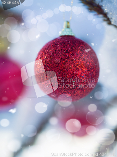 Image of christmas tree ball decoration