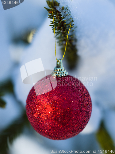 Image of christmas tree ball decoration