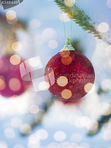 Image of christmas tree ball decoration