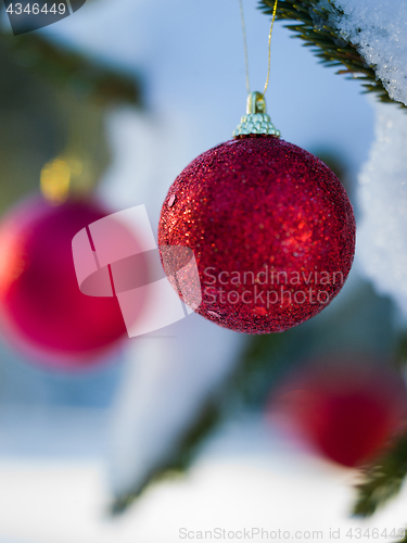 Image of christmas tree ball decoration