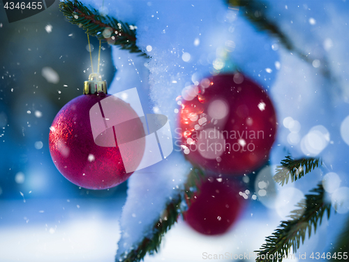 Image of christmas tree ball decoration