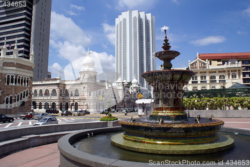 Image of Fountain and buildings