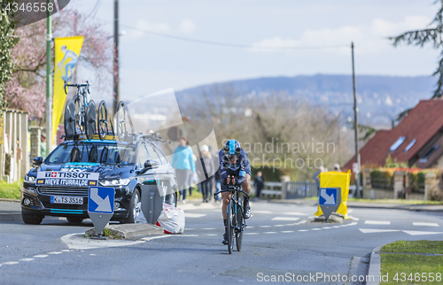 Image of The Cyclist Mikel Nieve Iturralde - Paris-Nice 2016