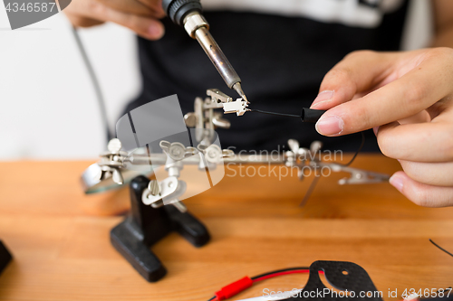 Image of Welding on drone body