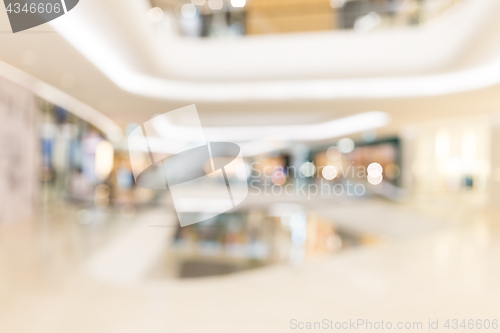 Image of Blur view of shopping mall
