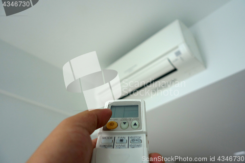 Image of Turning on of air conditioning