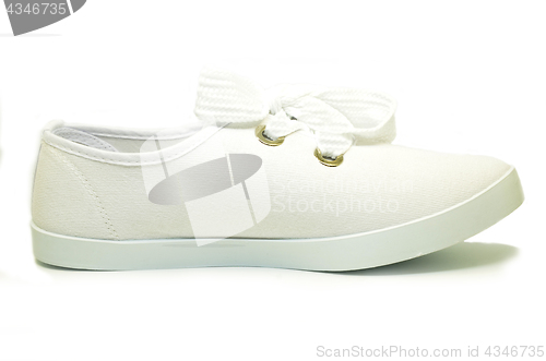 Image of White sport shoe isolated