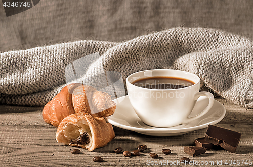 Image of Coffee with croissants