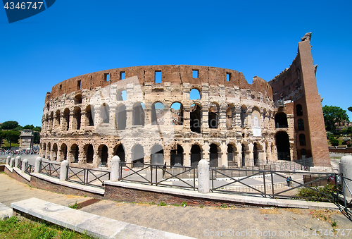 Image of Colosseum and the Clear Sky
