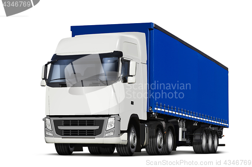 Image of curtainsider semitrailer with canvas top